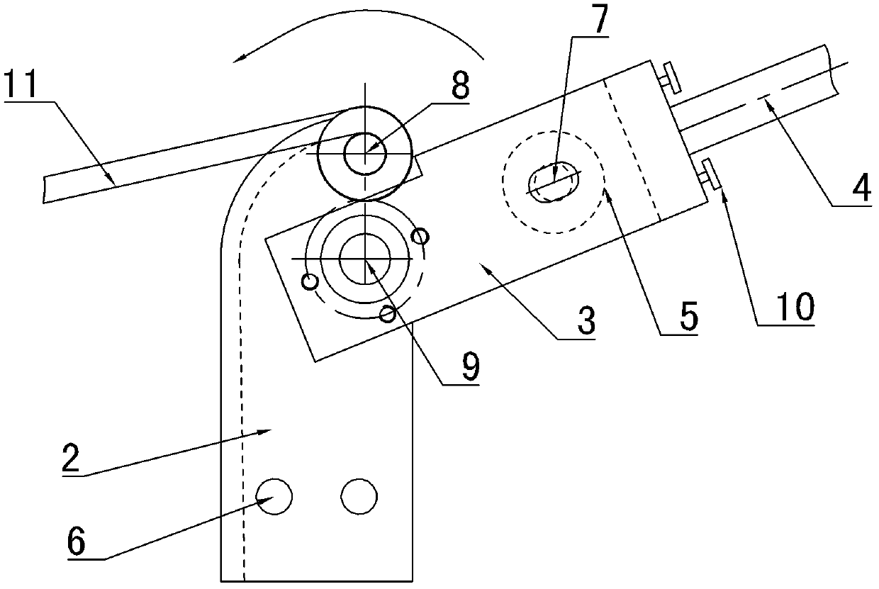 Rolling tool for rolled piece of reed of plate spring