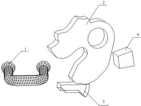 Rigid and flexible body hybrid modeling method for locking mechanism