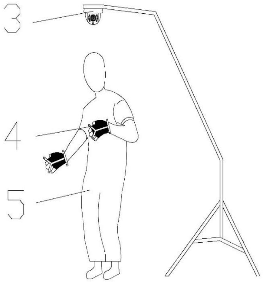 Master-slave underwater two-arm robot convenient to move