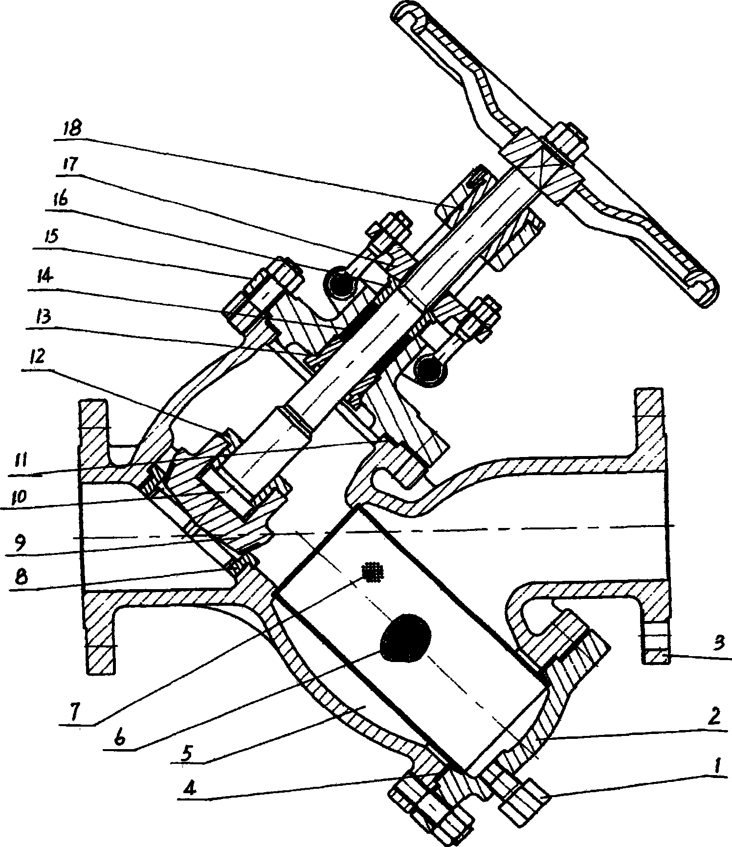 Forged steel Y type valve