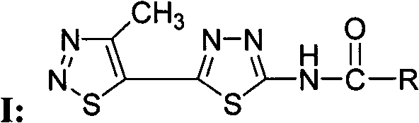 1,2,3-thiadiazole-1,3,4-thiadiazole compounds and preparation method and application thereof