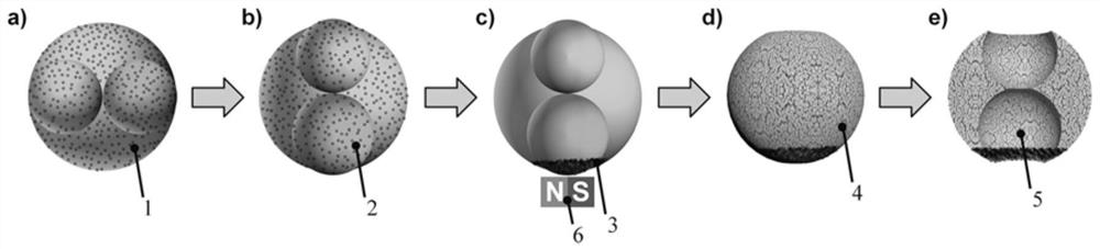 Bubble-propelled microactuator with micro/nano hierarchical porous structure and preparation method thereof