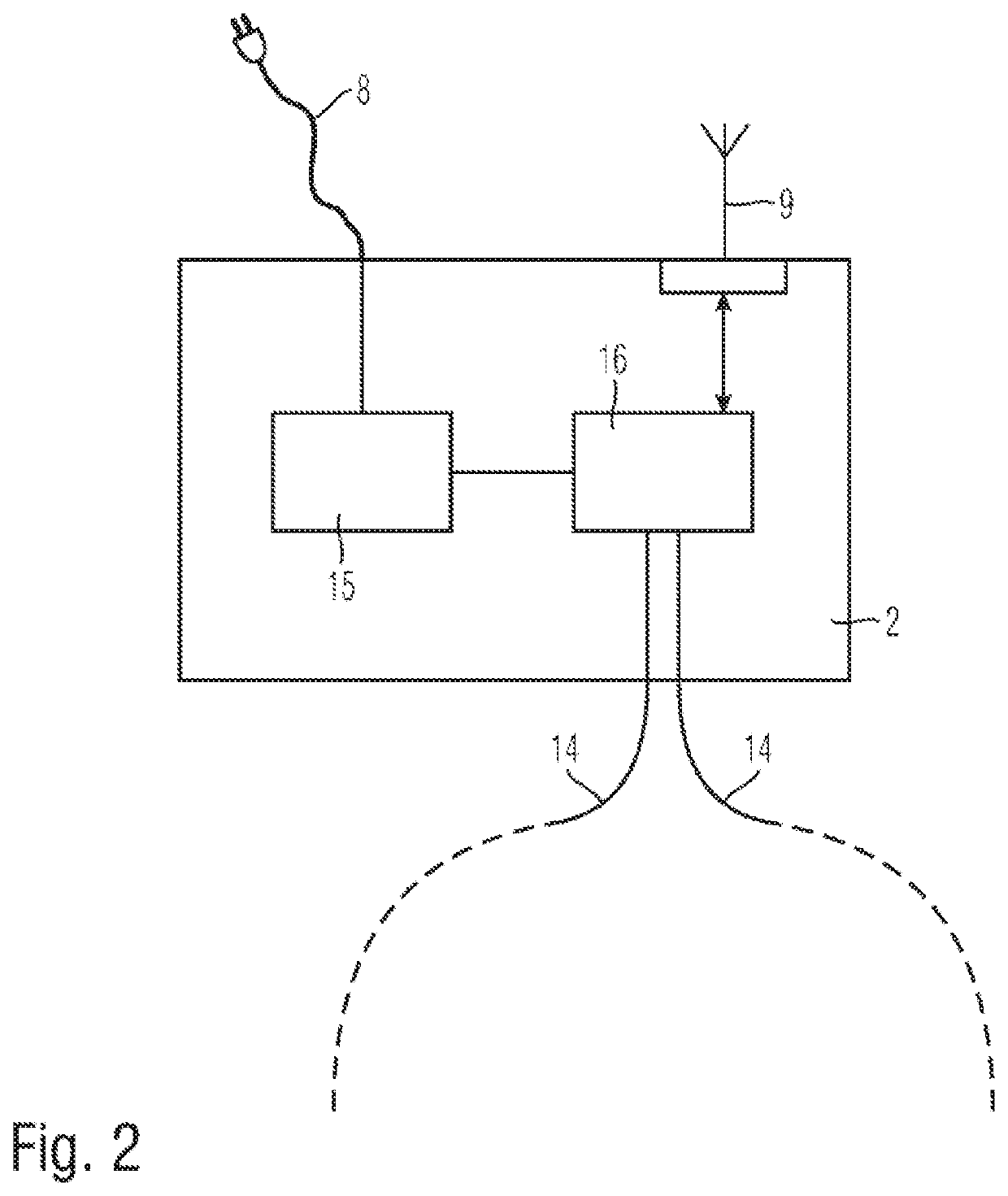 System comprising an autonomous mobile device and a base station communicating via a boundary wire