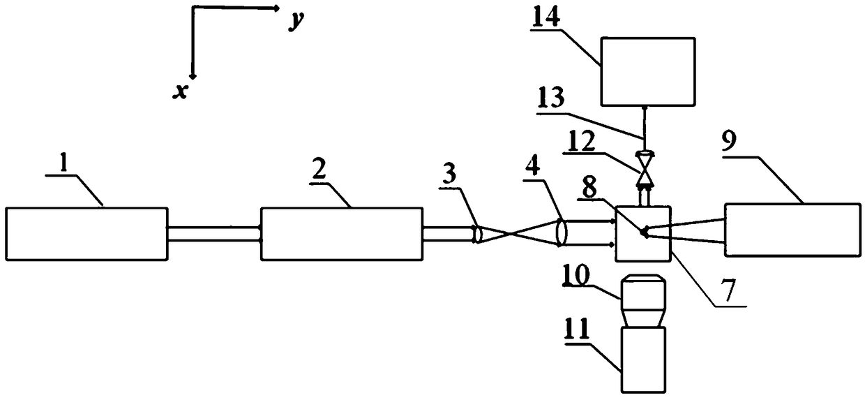 Device and method for analyzing chemical components of single suspension particle