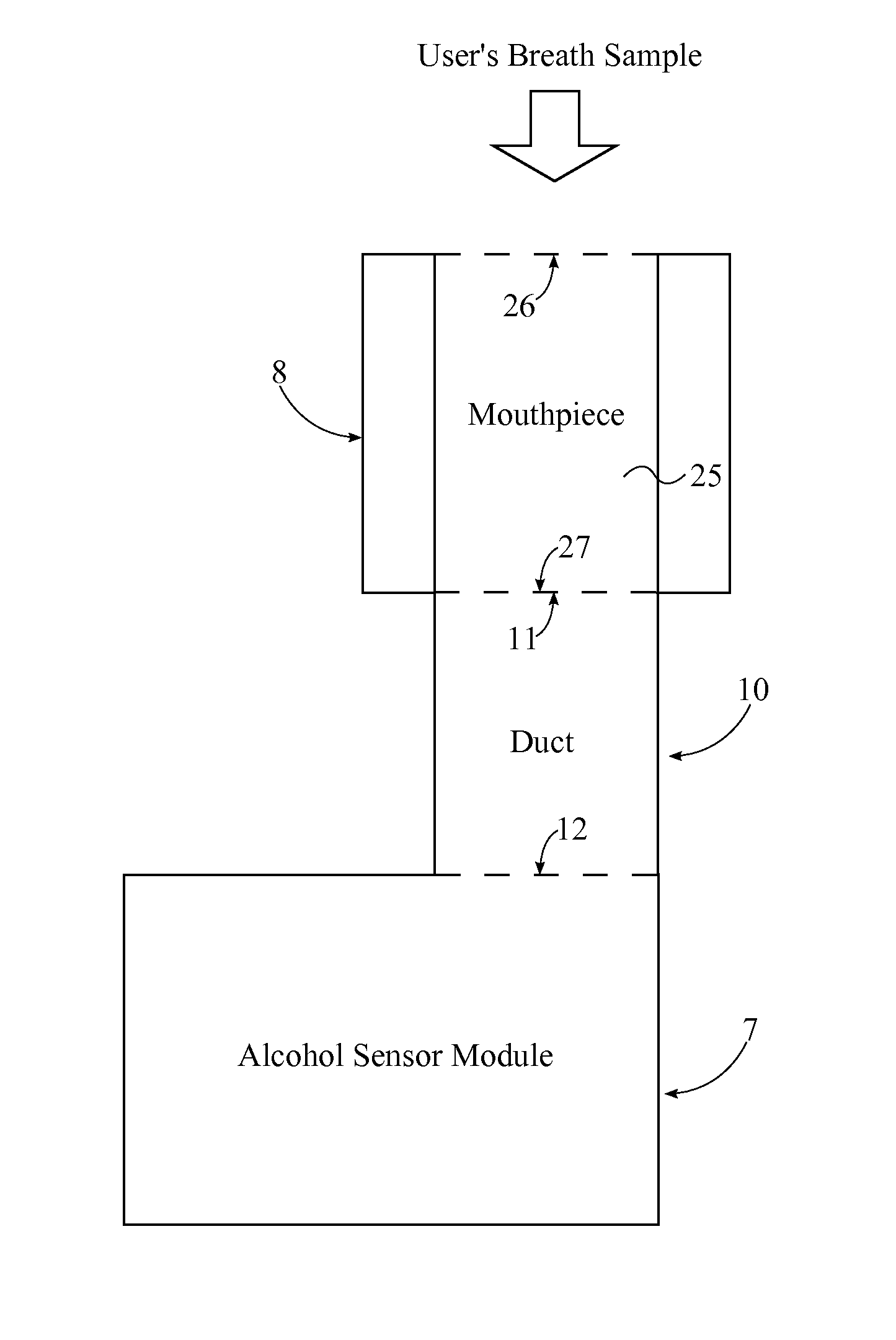 Protective case with integrated breathalyzer