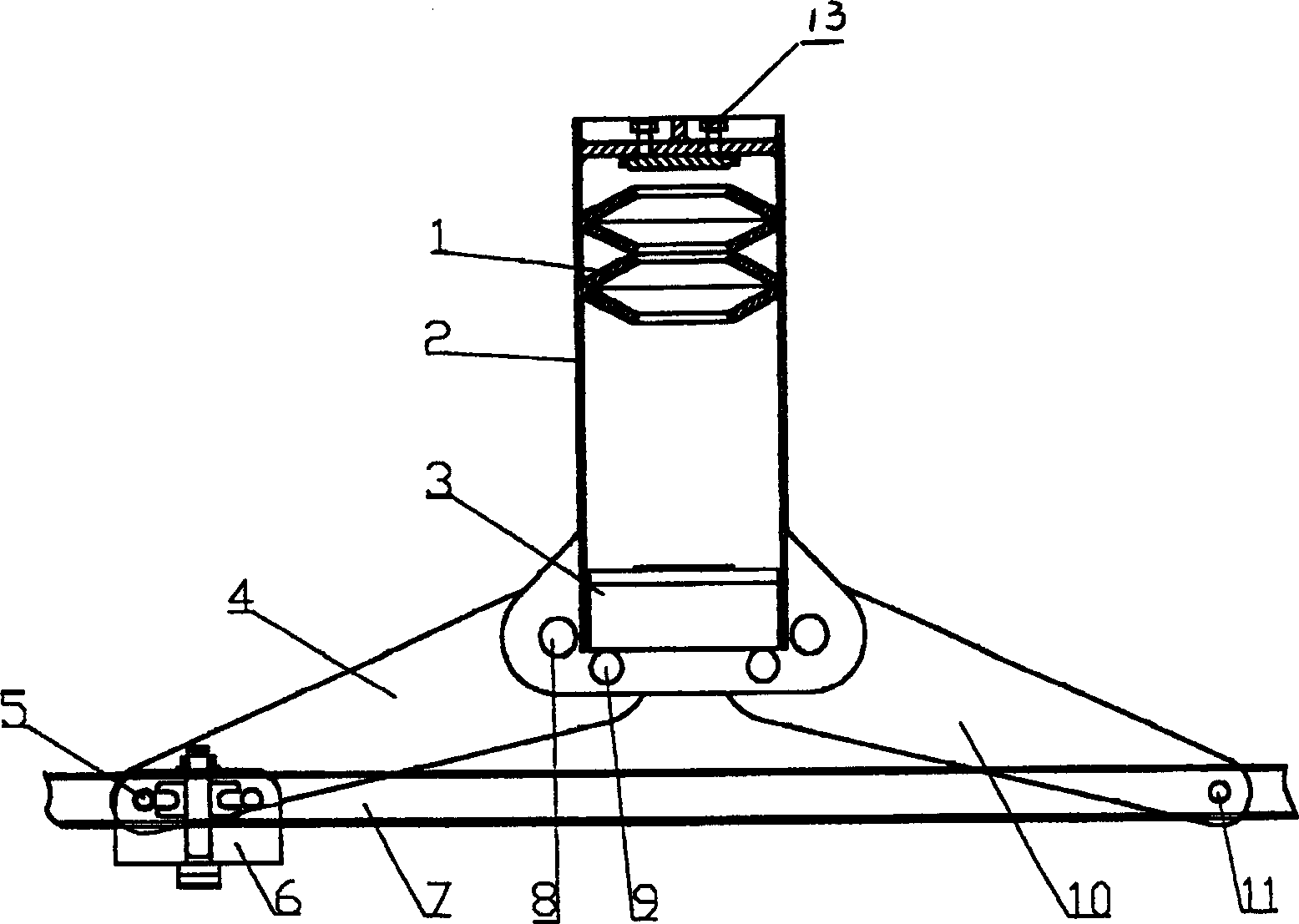 Passive direct loaded disk spring tension compensator