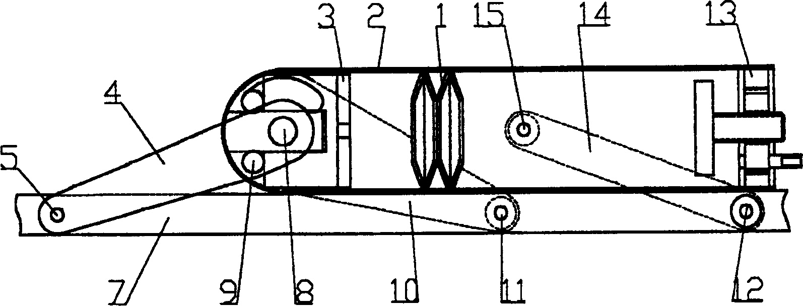 Passive direct loaded disk spring tension compensator