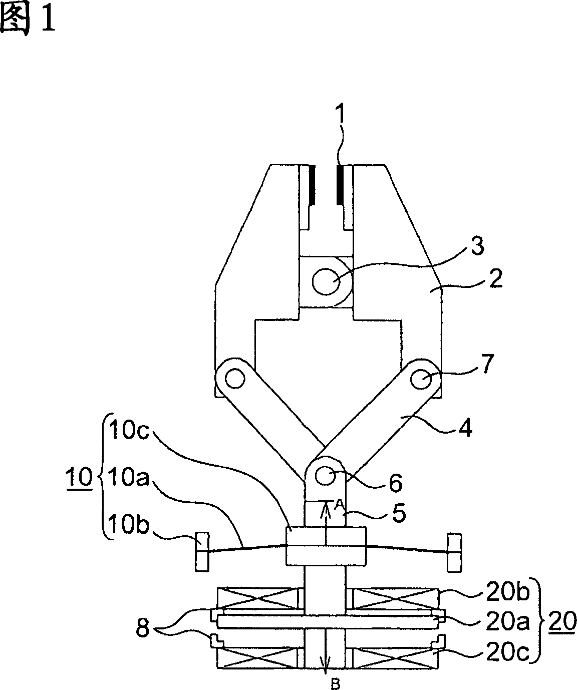 Brake device for elevator