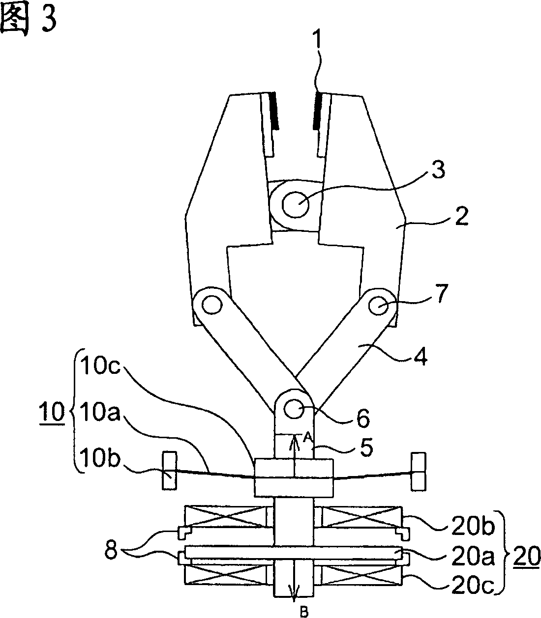 Brake device for elevator