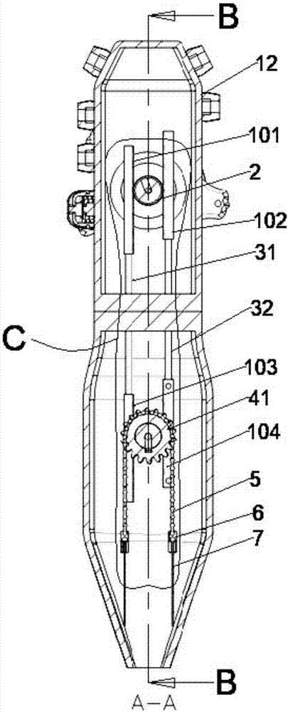 Endoscope transmission mechanism and endoscope with transmission mechanism