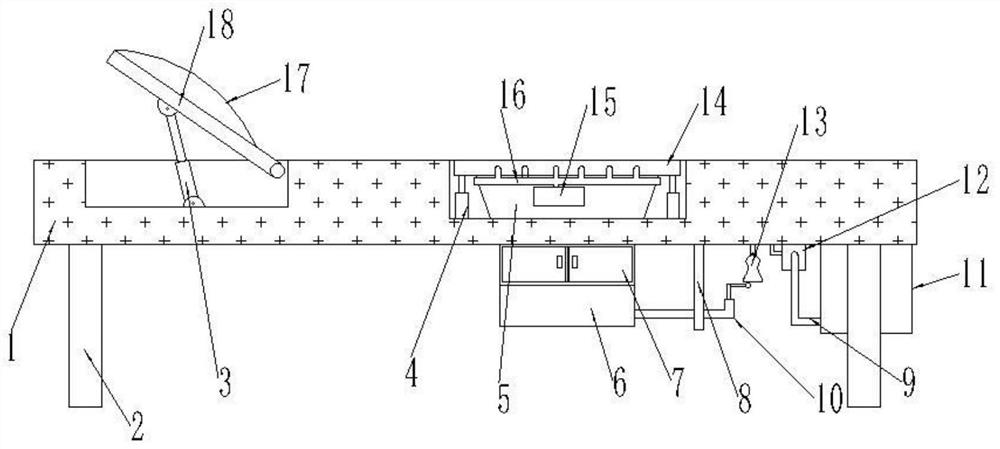 Medical care bed for incontinent patients