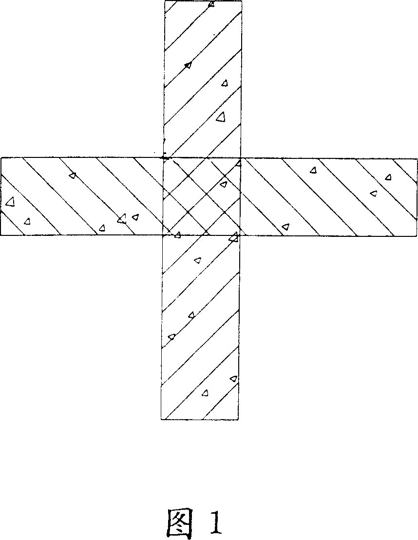 Method for reinforcing space concrete beam column node by sticking fiber cloth