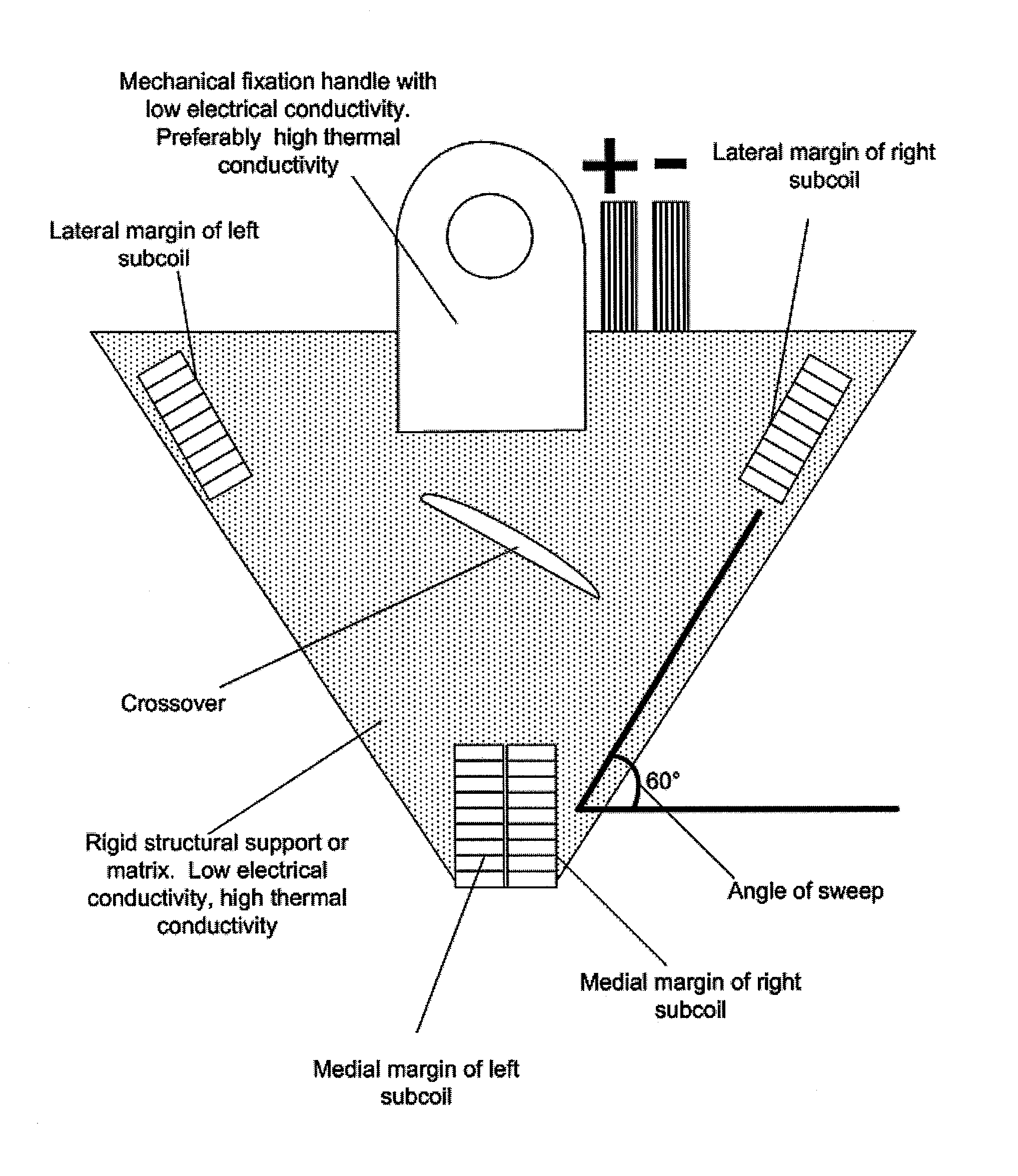 Shaped coils for transcranial magnetic stimulation