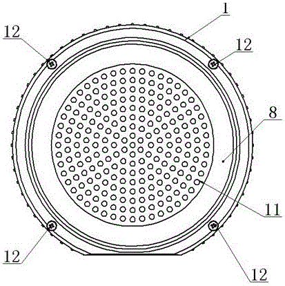 Circular vehicle-mounted LED emergency lighting lamp