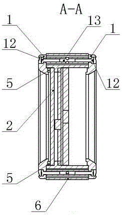 Circular vehicle-mounted LED emergency lighting lamp