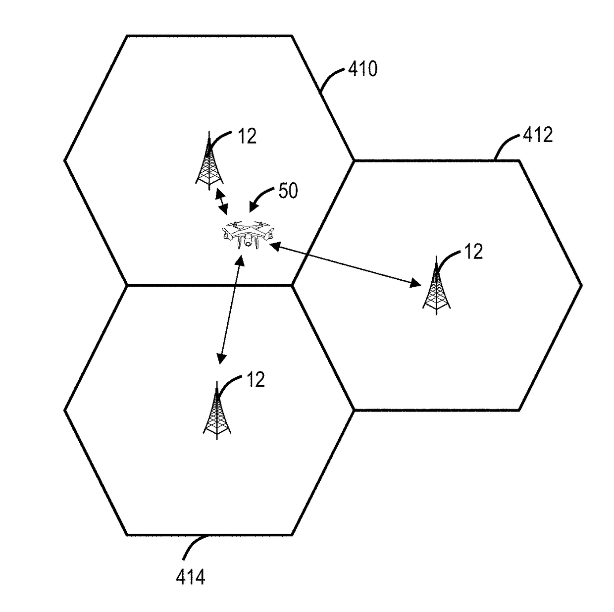 Drone network switchover between wireless networks