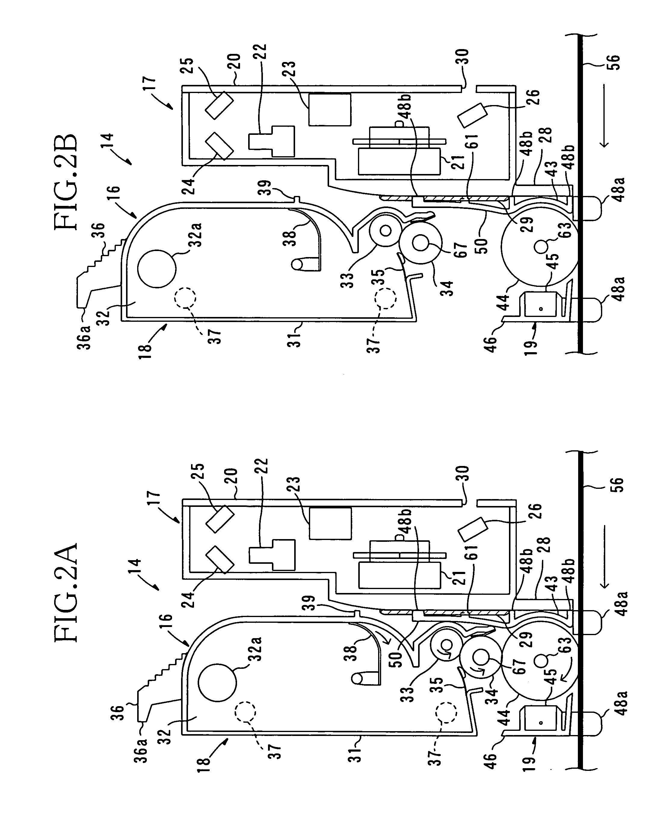 Image forming apparatus with processing unit that can be removed from the image forming apparatus without removing exposing devices