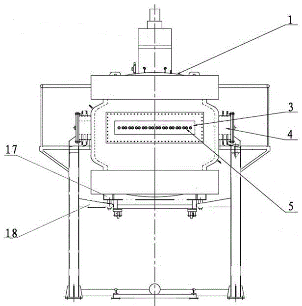 A high temperature pressure sintering furnace