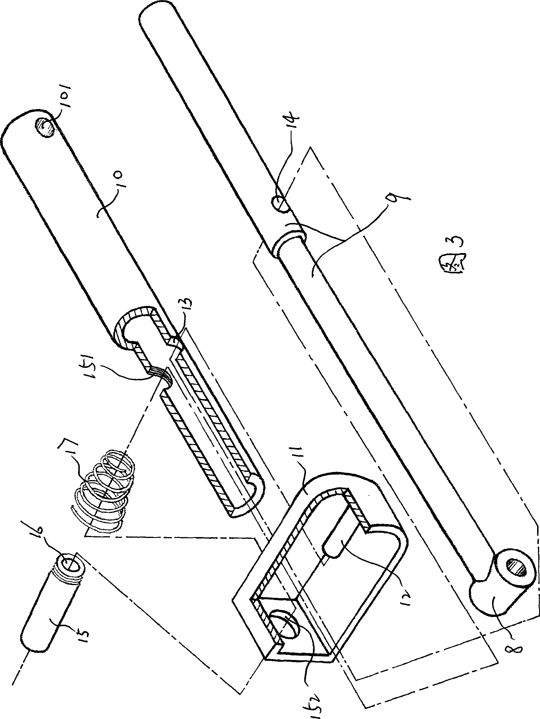 Folding vehicle frame