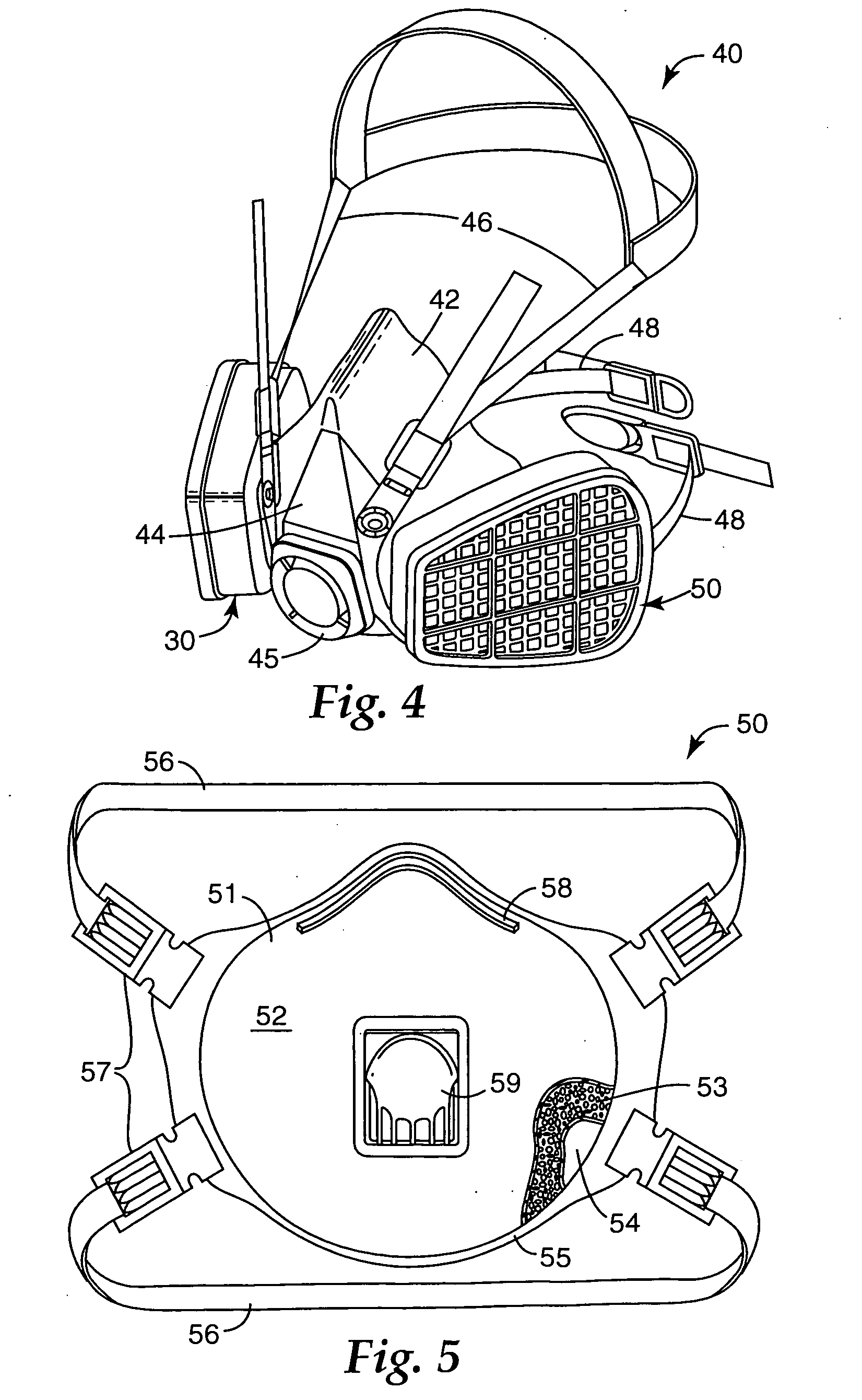 Particle-containing fibrous web