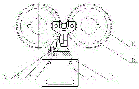 Shock absorber piston rod rolling groove tooling