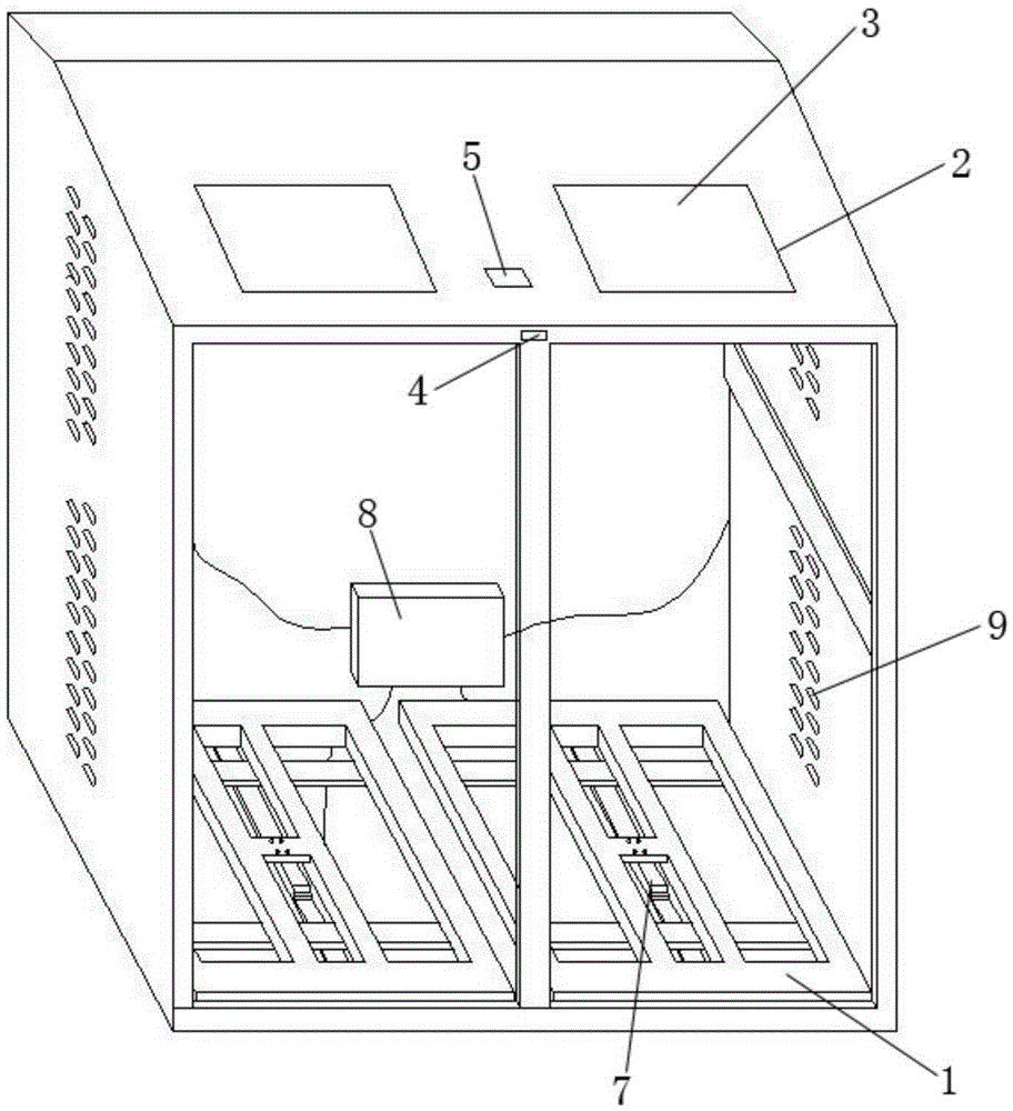 Intelligent garbage classifying box