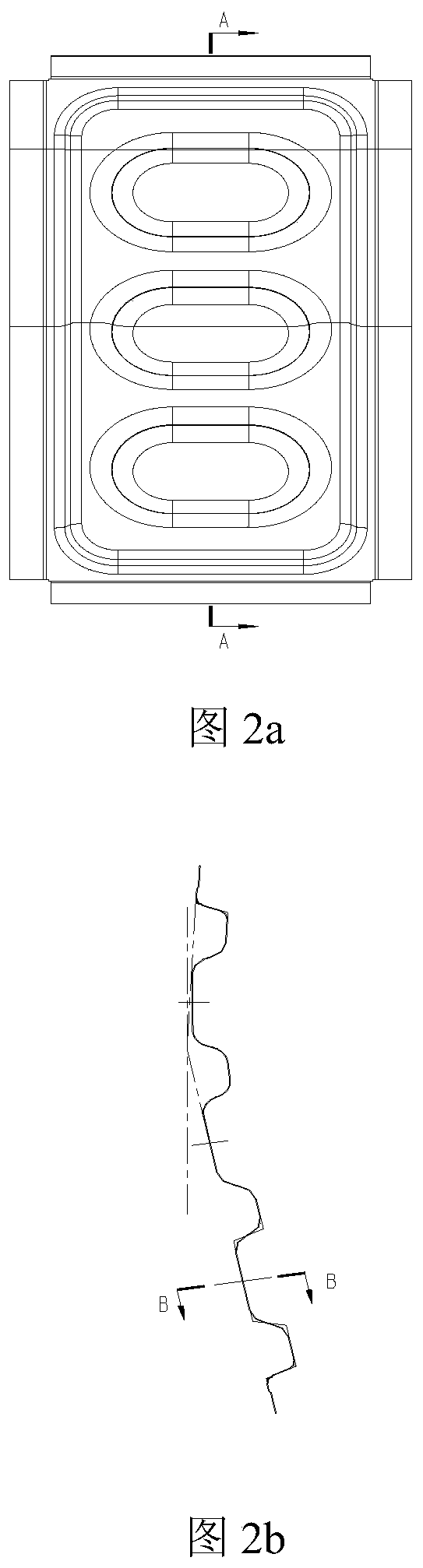 Forming correcting manufacturing method for reinforcing plate under stainless steel side wall window