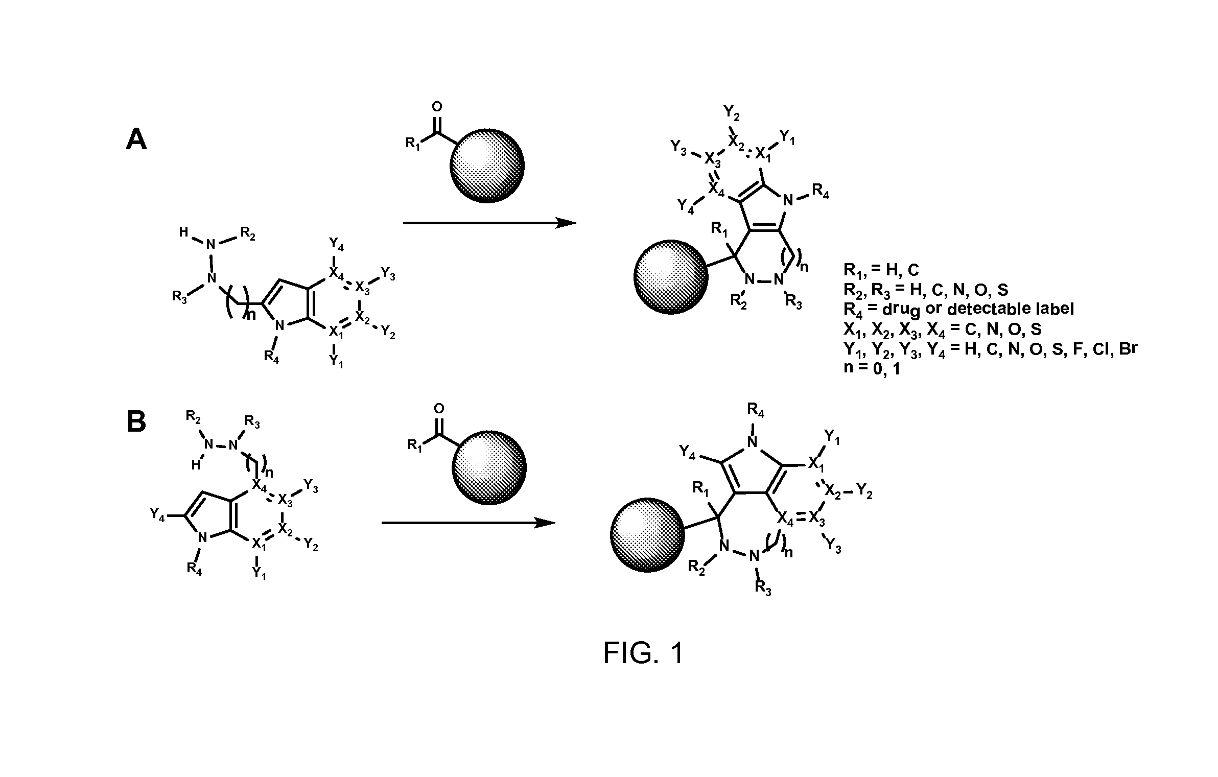 Hydrazinyl-indole compounds and methods for producing a conjugate