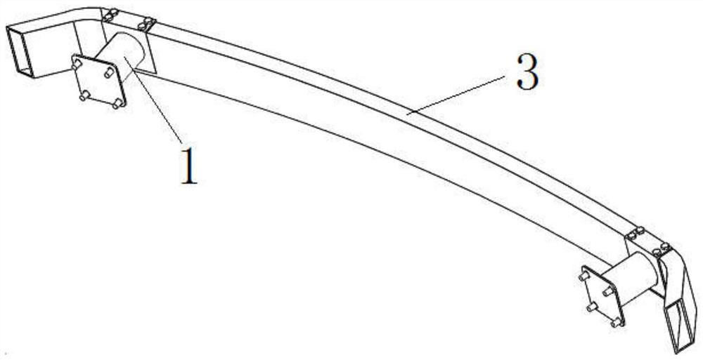 Thin-wall energy absorption device imitating white lotus vein distribution