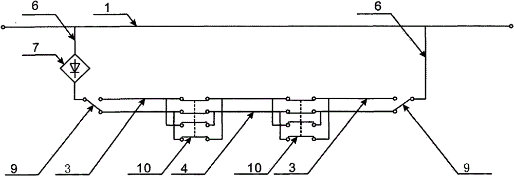 Self-heating deicing system of high-tension transmission lines