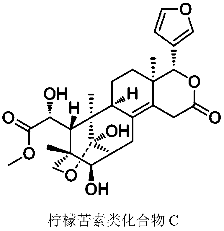 Separation and purification method of limonin compound C in Fructus Swietenia Macrophylla