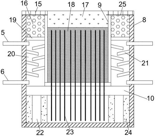 Communicated efficient drainage tree pool structure