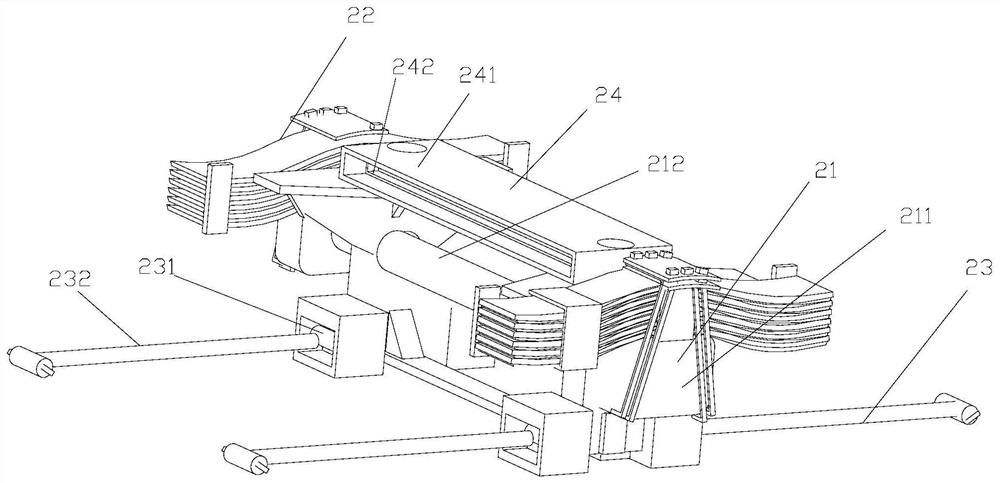 Moving system for movable wall building machine