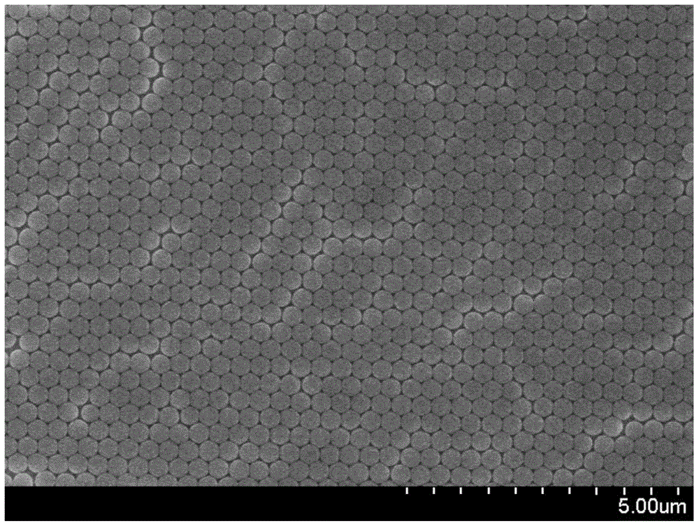 A preparation method of single-layer close-packed nano-microsphere array