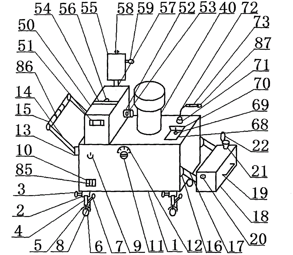 Mobile operating room nursing device