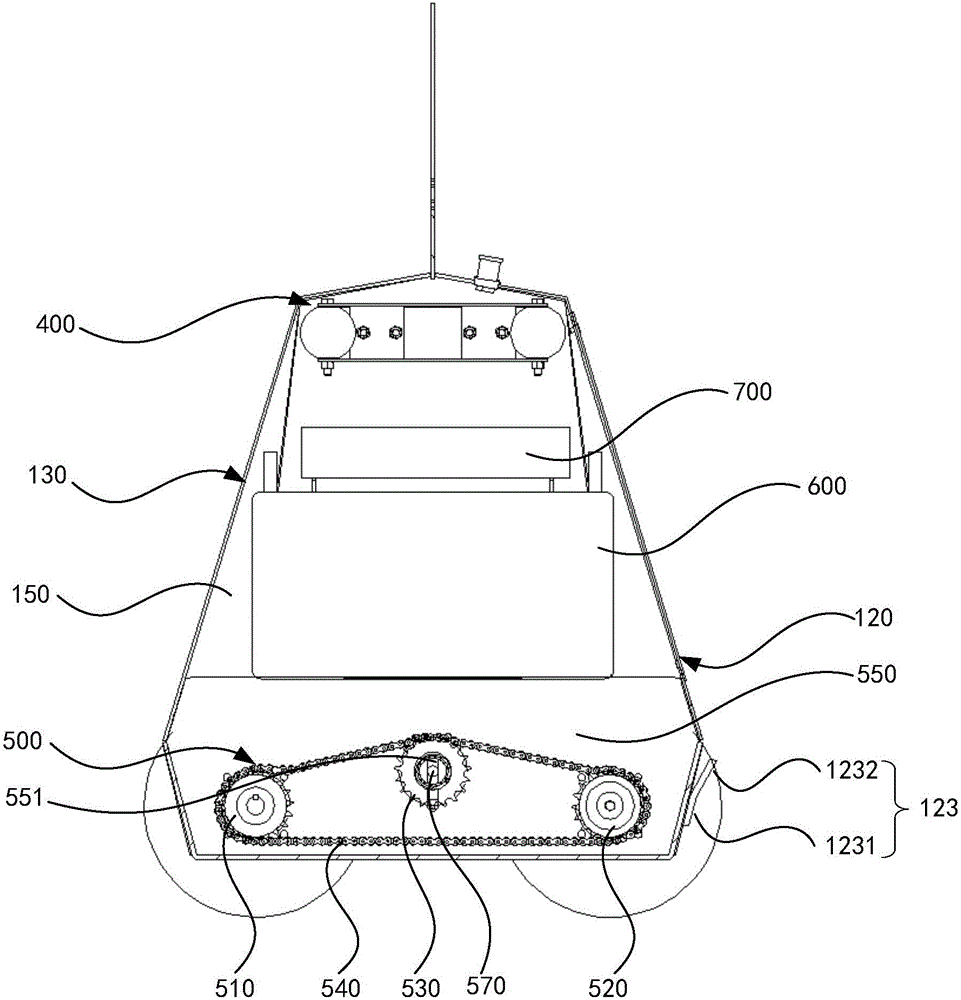 Pull type rutting checking vehicle