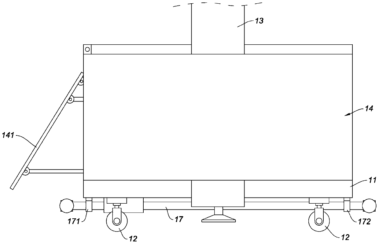 Wall plastering machine capable of assisting in travelling