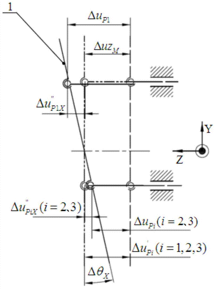 Rough and fine combined reflecting mirror attitude quantitative adjusting method and device