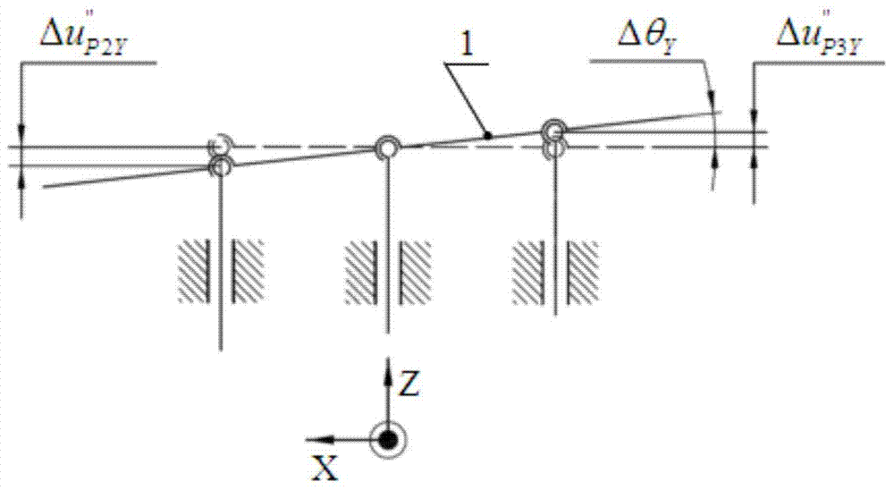 Rough and fine combined reflecting mirror attitude quantitative adjusting method and device