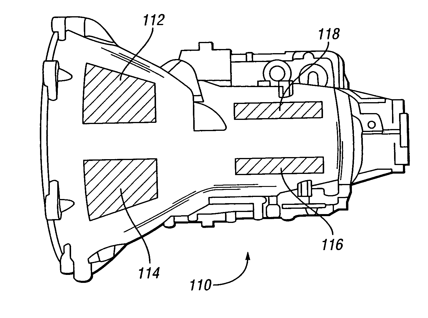 Method of casting components with inserts for noise reduction