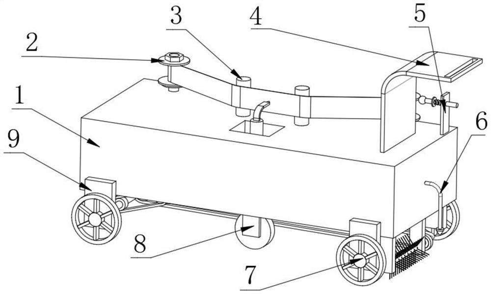 Building house flatness detection device