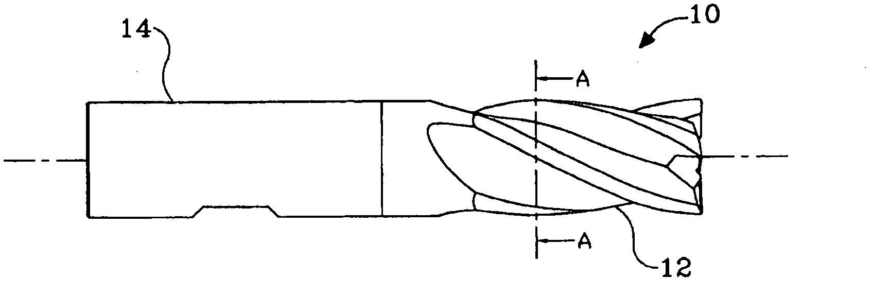 Rotary cutting tool having a cutting edge formed of veined PCD