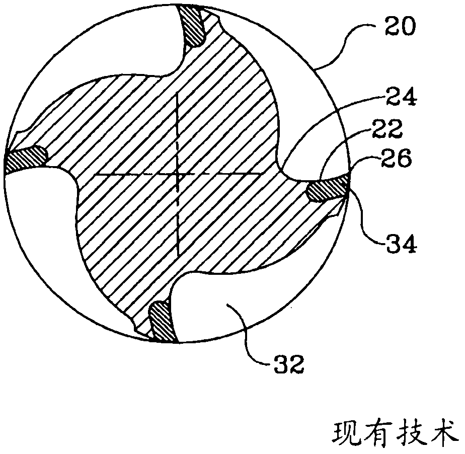 Rotary cutting tool having a cutting edge formed of veined PCD