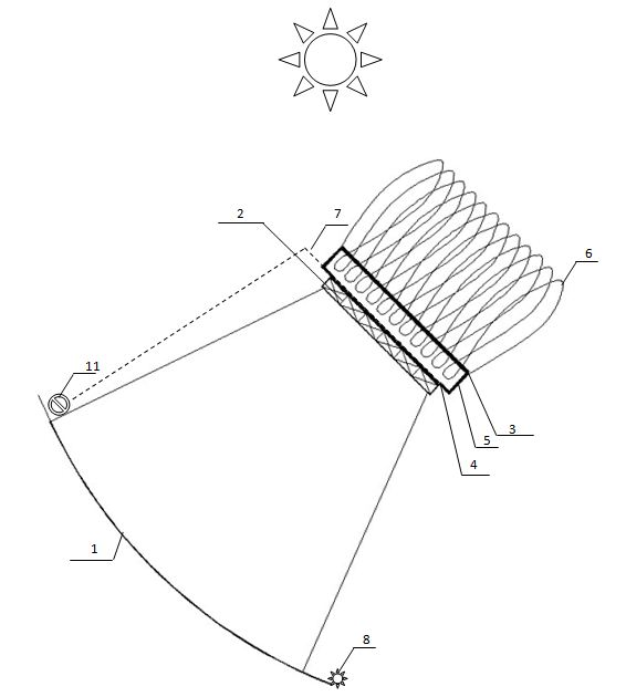 Cooling system of high concentration solar generating battery assembly