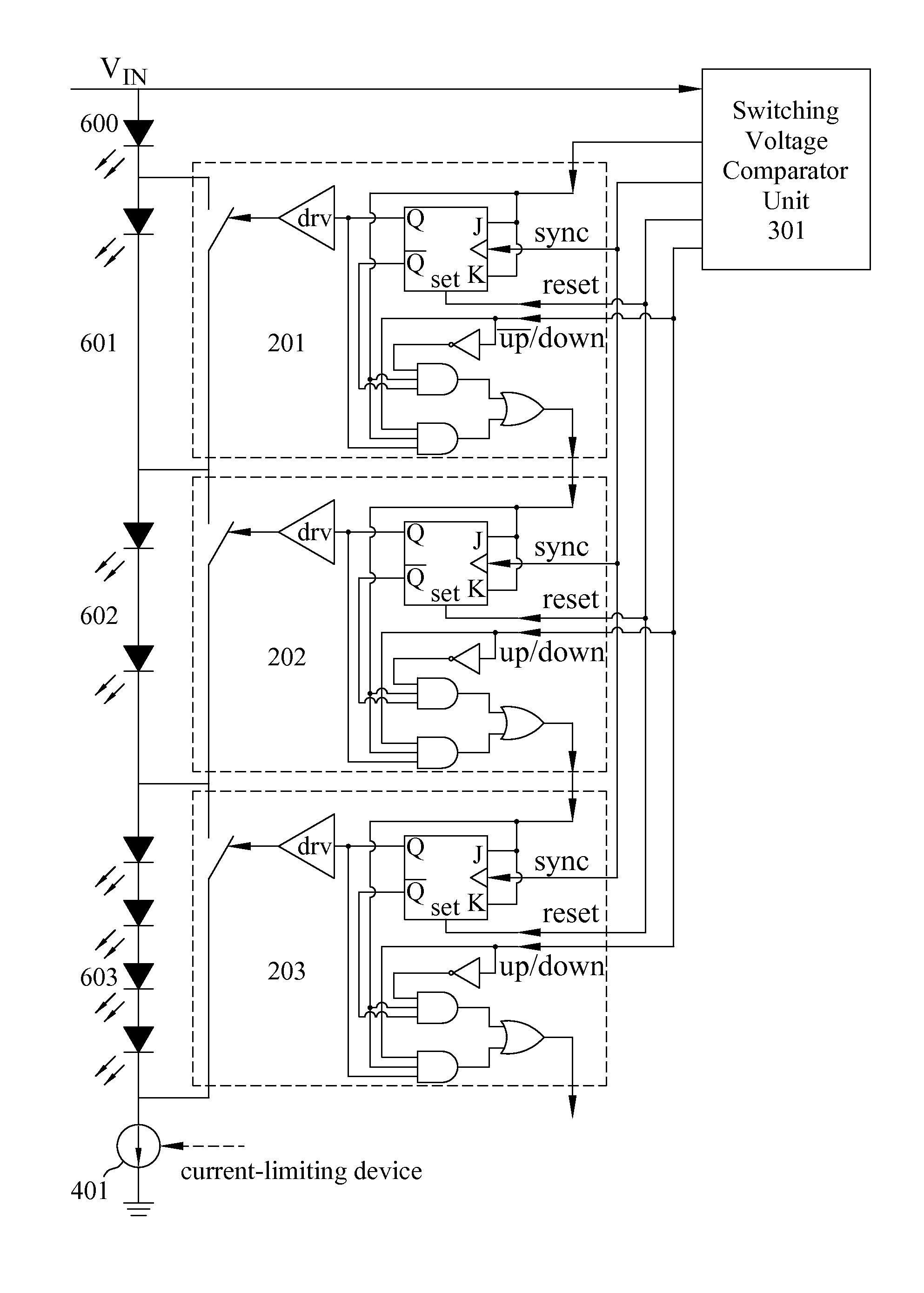 Apparatus for driving a plurality of segments of led-based lighting units