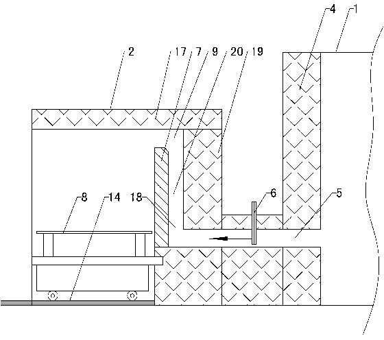 Integrated type energy-saving shuttle kiln