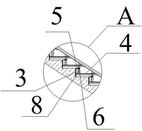 Staircase shaping support formwork