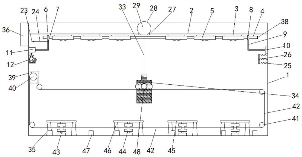 Ecological sewage purification device for intelligent cultivation of hydroponic plants