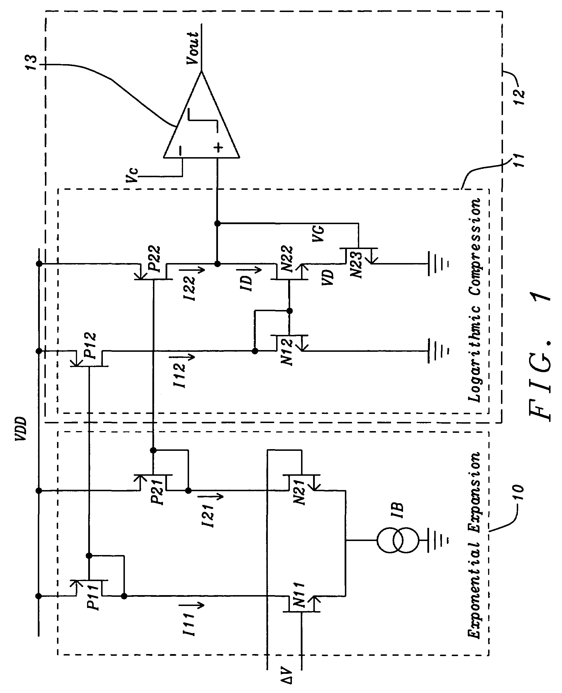 Class B amplifier with process variation independent deadband