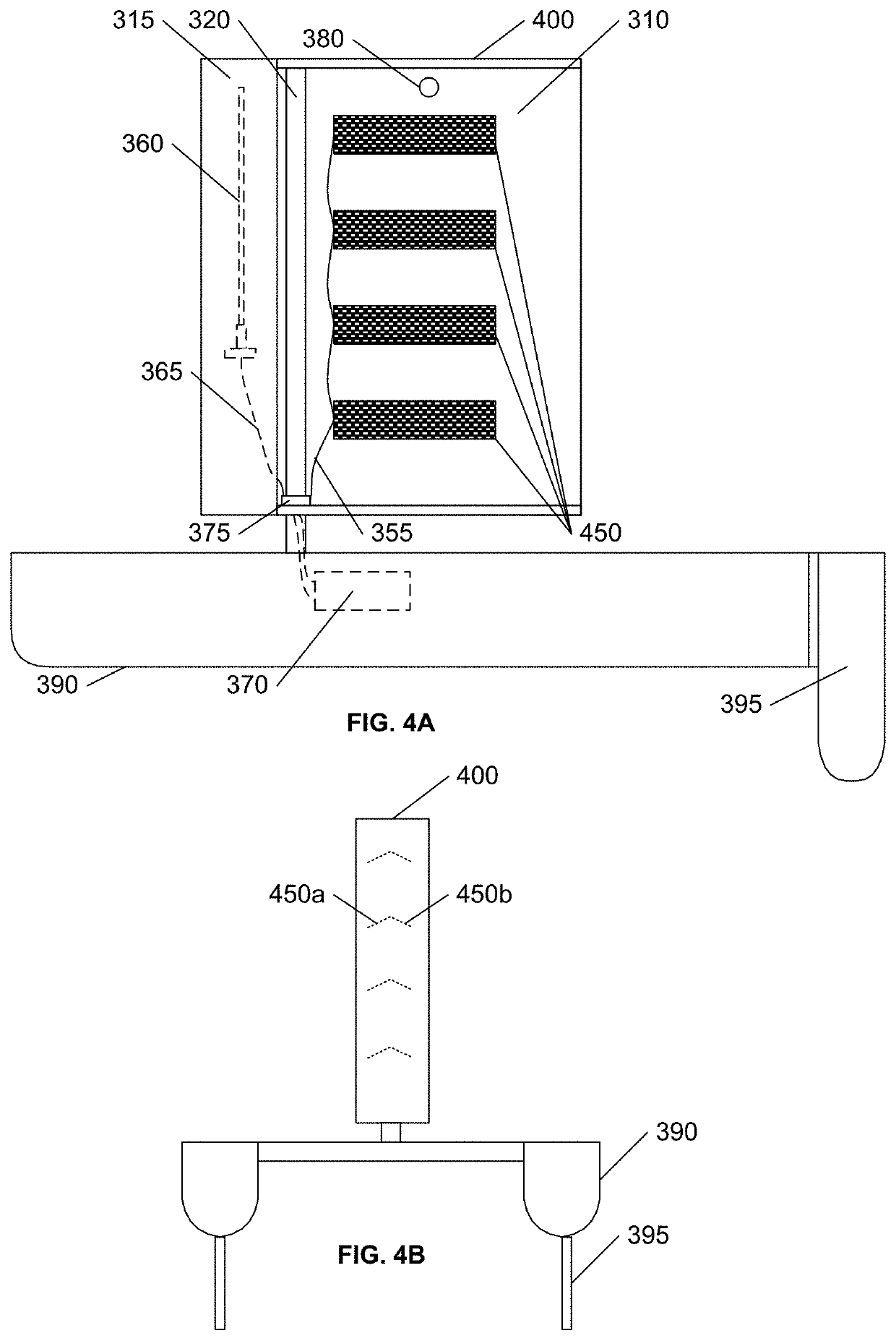 Housing electrical components in a wingsail